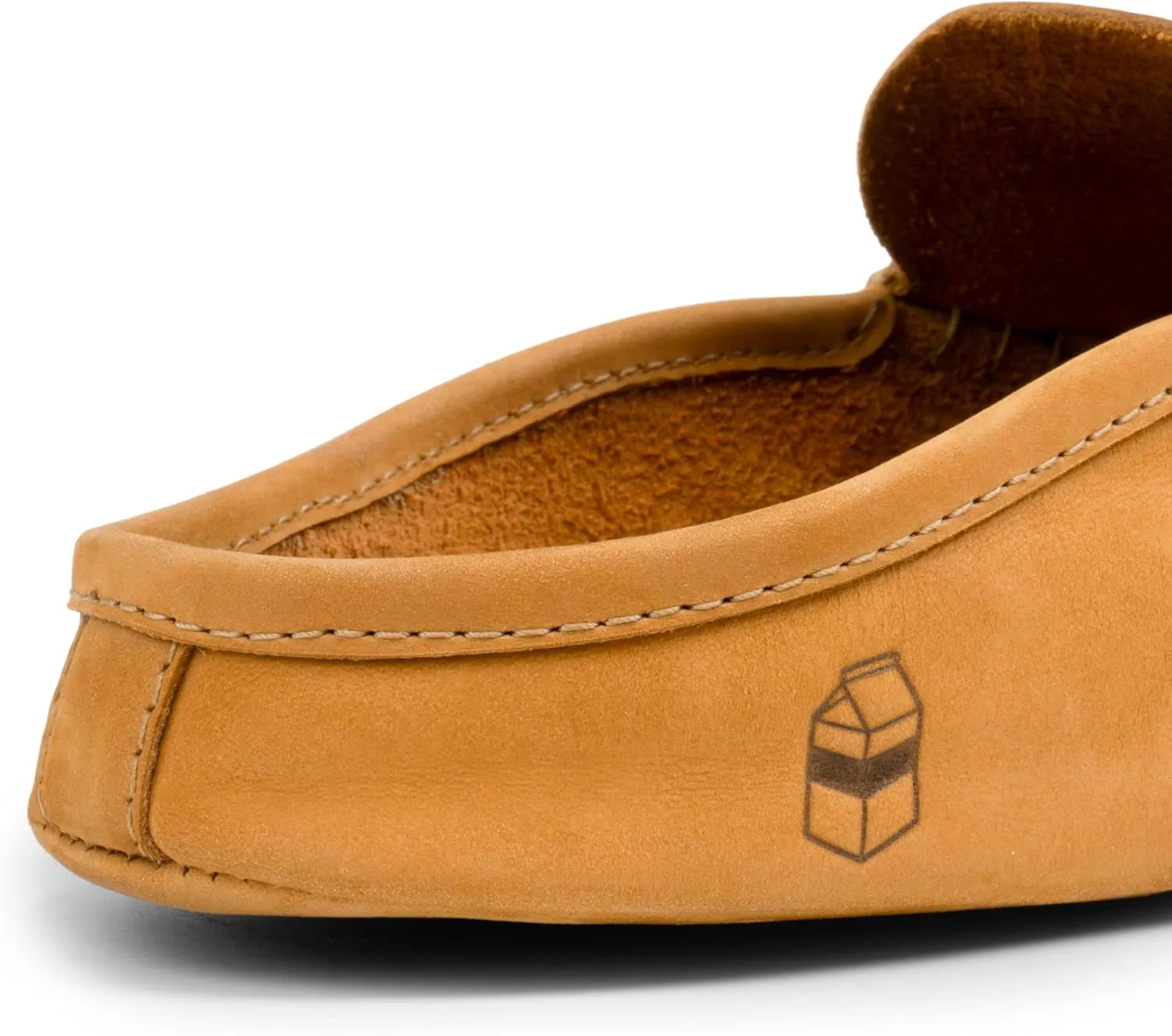La Leche, Penny Loafer Slippers, Slip-On Indoor Scuffs, Shoes for Home, Full Grain Leather & Memory Foam, Handmade