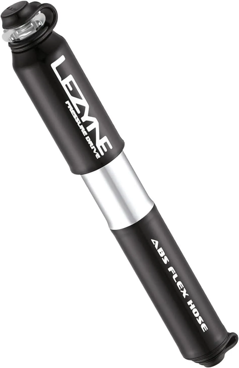 LEZYNE Pressure Drive Bicycle Tire Hand Pump, High Pressure 120psi, Presta & Schrader, ABS Flex Hose, Compact Bike Pump