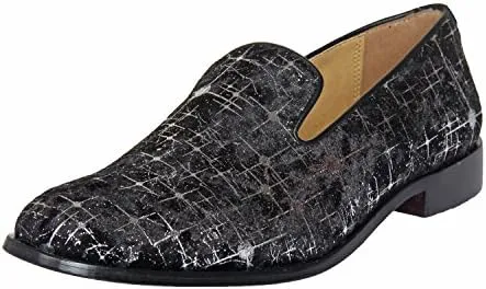 LIBERTYZENO Mens Genuine Leather Adults Tassel Loafer Slip On Dress Shoes for Prom Graduation