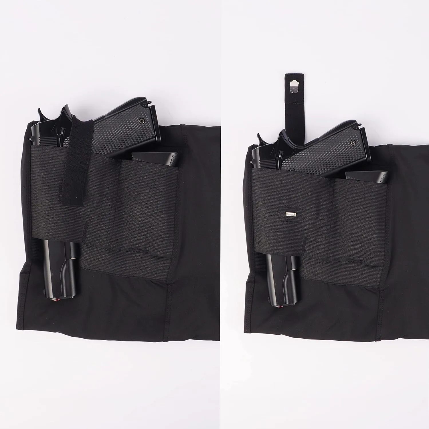 Lilcreek Scoop Neck Conceal Carry Shirts for Men: Undercover Concealed Carry Clothing with Gun Holster