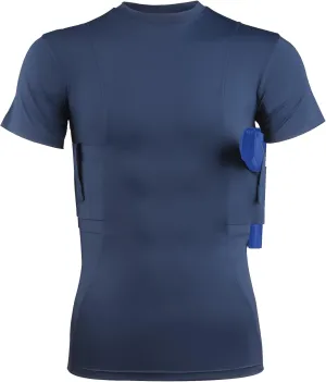 Lilcreek Scoop Neck Conceal Carry Shirts for Men: Undercover Concealed Carry Clothing with Gun Holster