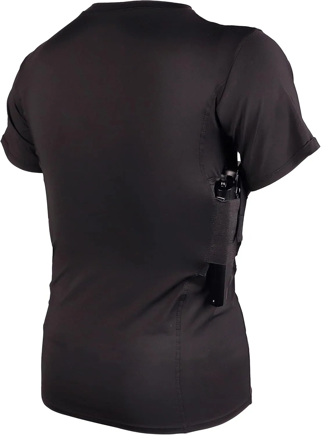 Lilcreek Scoop Neck Conceal Carry Shirts for Men: Undercover Concealed Carry Clothing with Gun Holster