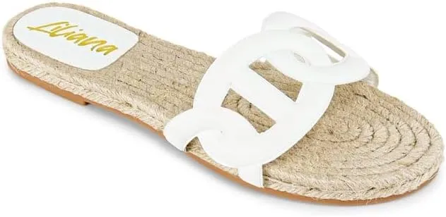 Liliana Footwear Women's Espadrille Flat Sandal, AILEEN-1