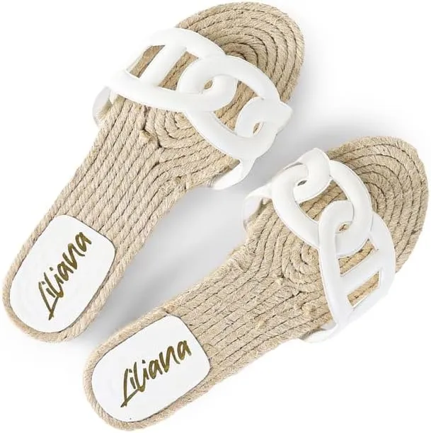 Liliana Footwear Women's Espadrille Flat Sandal, AILEEN-1