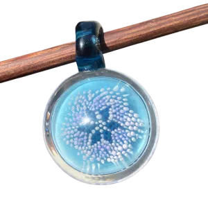 Livin_Glass - Geometric Dot Implosion Pendant