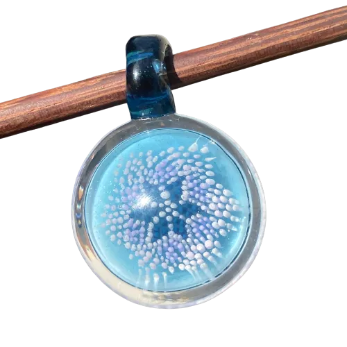 Livin_Glass - Geometric Dot Implosion Pendant