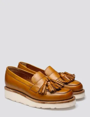 Loafer - Vibram Clara Womens Excellent customer support Tassel Tan Eco-friendly technology Grenson