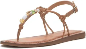 Lucky Brand Women's Beiwen Beaded T-Strap Sandal Flat