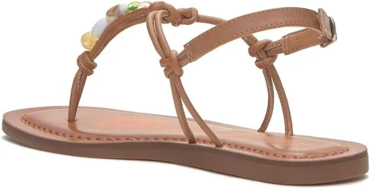 Lucky Brand Women's Beiwen Beaded T-Strap Sandal Flat