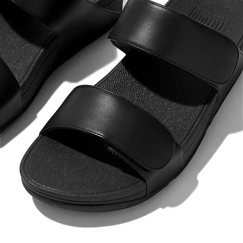 Lulu Adjustable Leather Slides