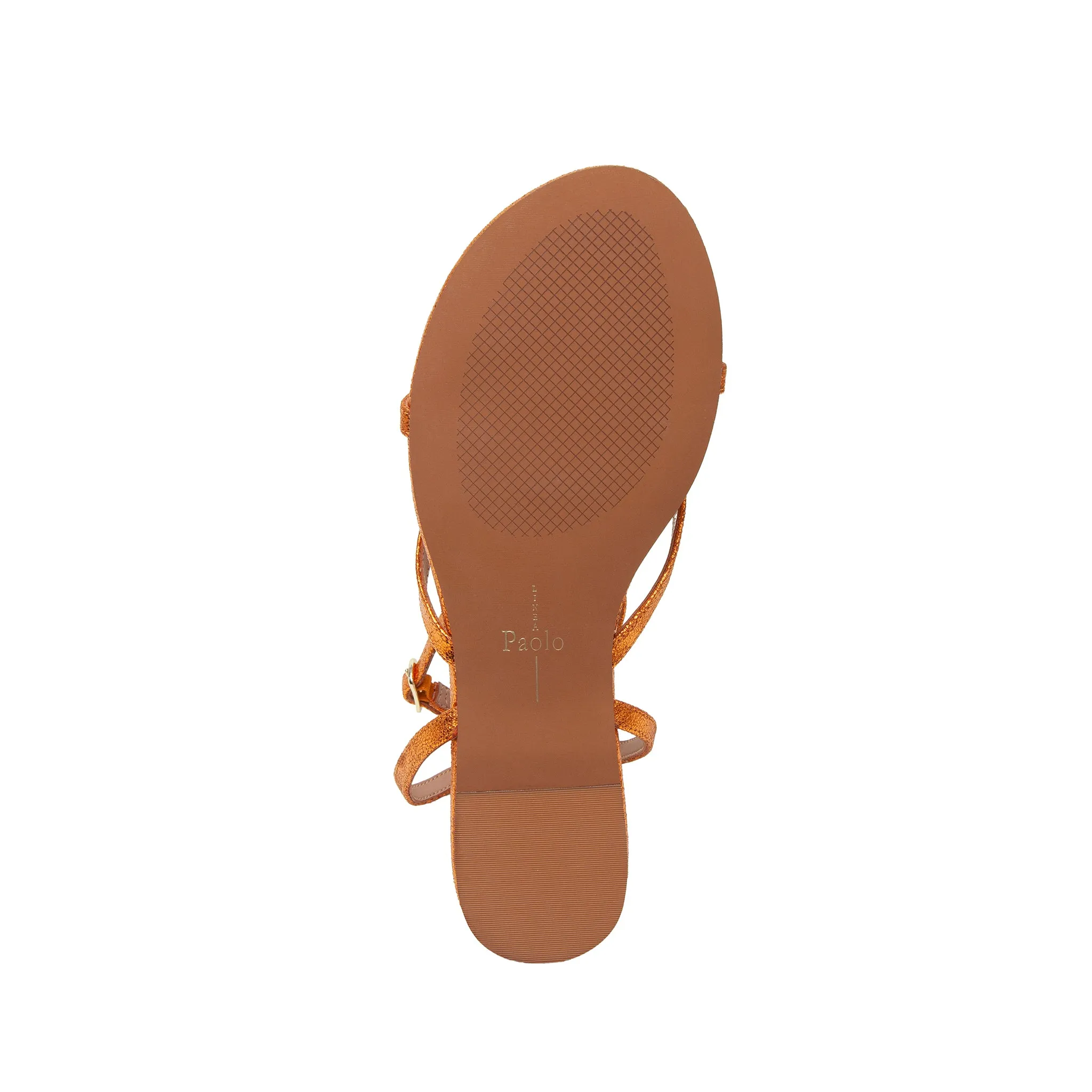 LUZ | Strappy Ankle Wrap Flat Leather Sandals