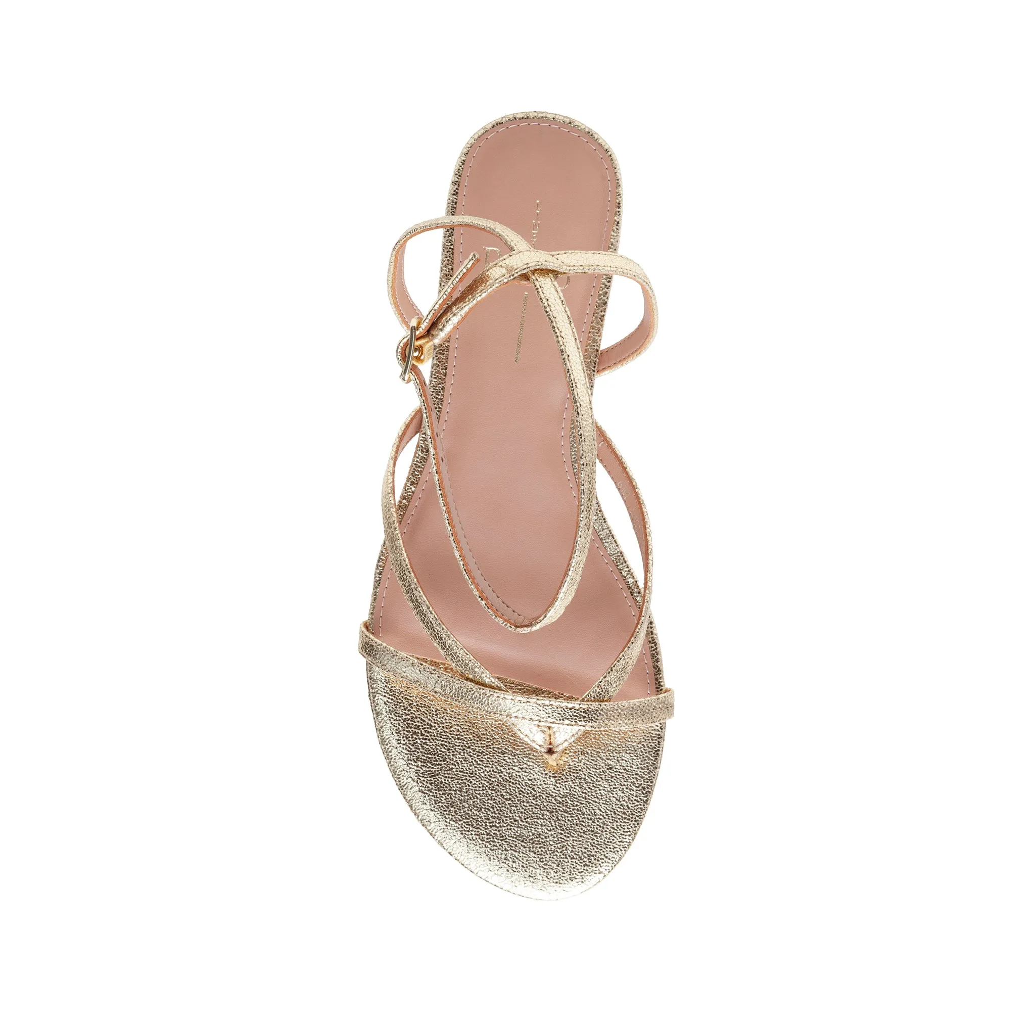 LUZ | Strappy Ankle Wrap Flat Leather Sandals