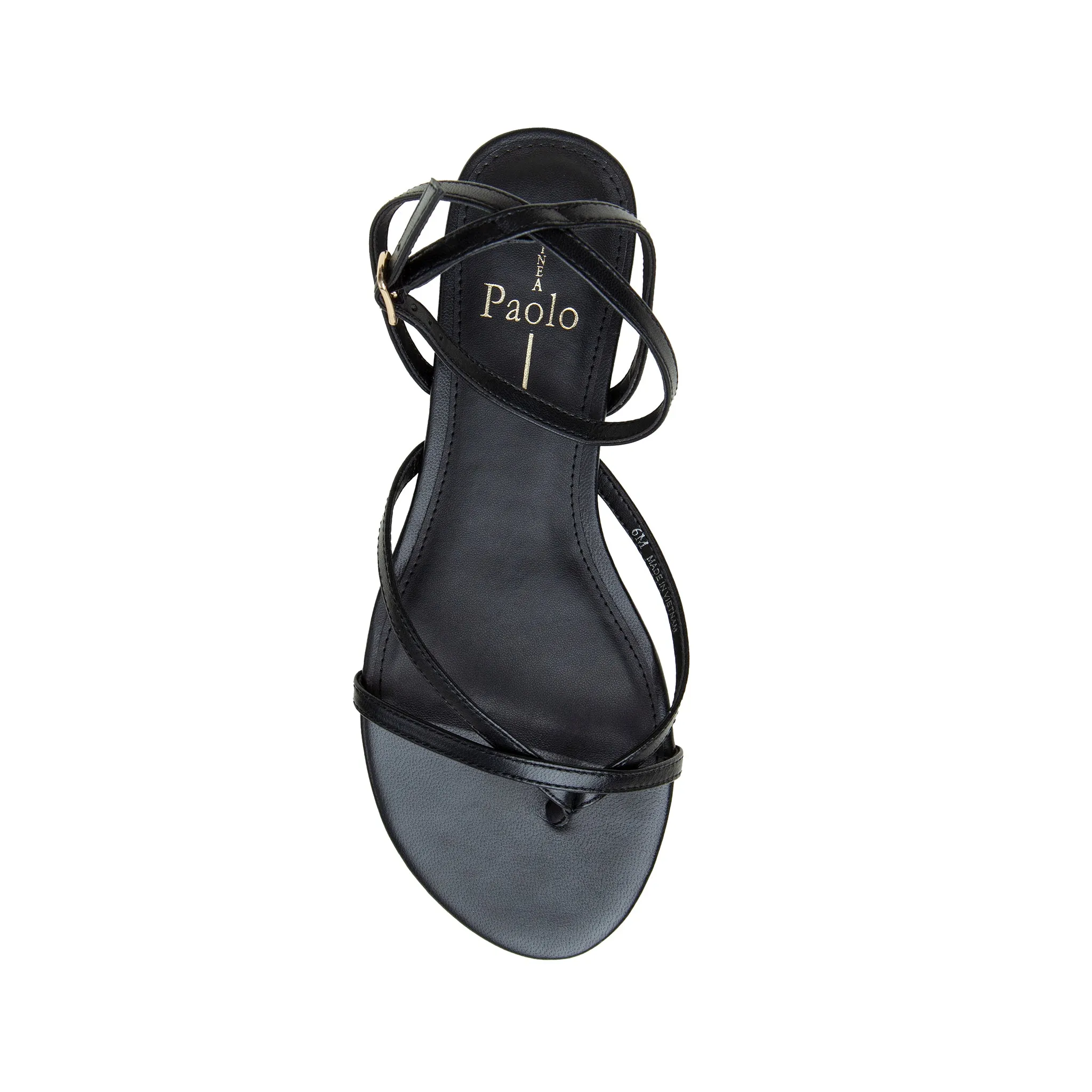 LUZ | Strappy Ankle Wrap Flat Leather Sandals
