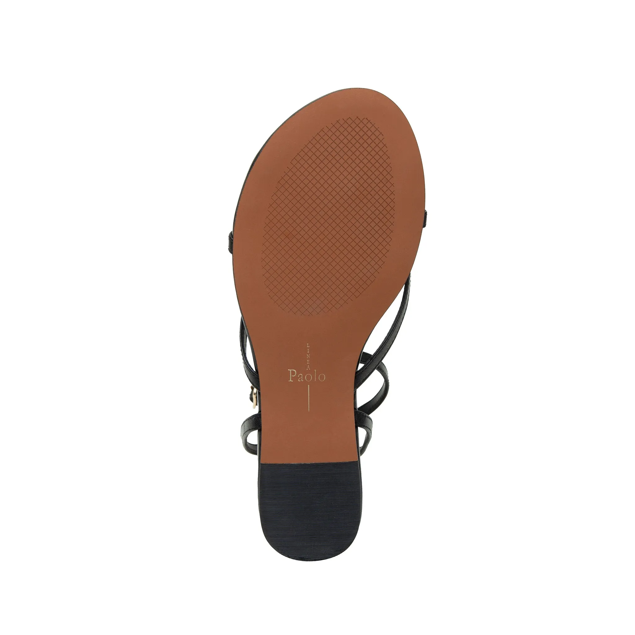LUZ | Strappy Ankle Wrap Flat Leather Sandals
