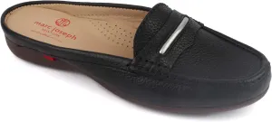 Marc Joseph New York Women's Leather Made in Brazil Luxury Mule Slide with Penny Detail