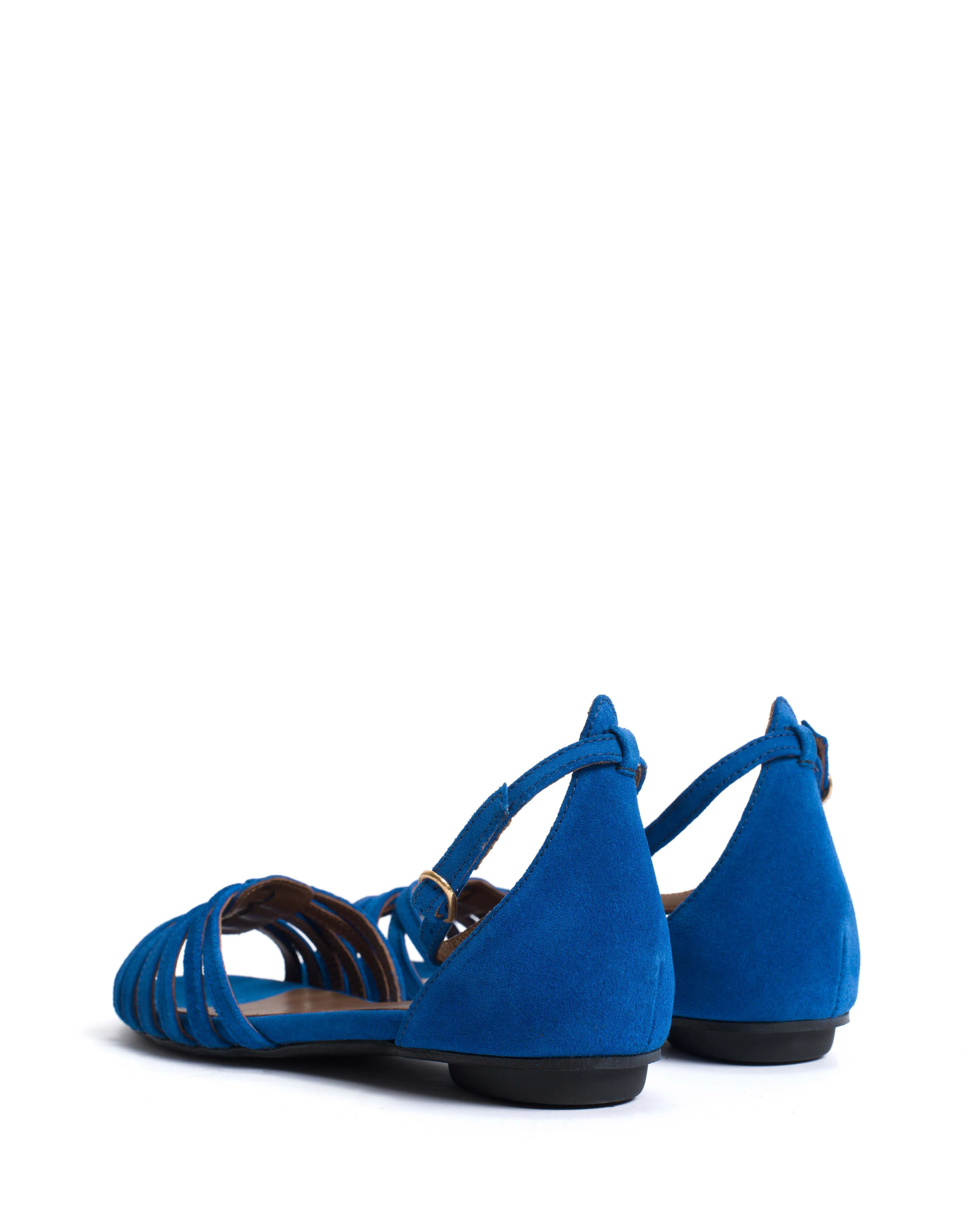 Mareike 10 Calf suede Electric blue