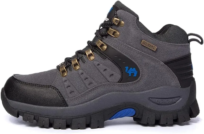 Men's Ankle High Trekking Boots Waterproof Backpacking Hiking Trails Shoes