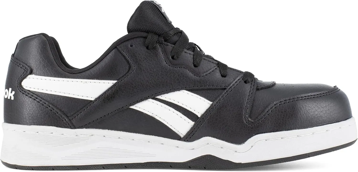 Men's Rb4162 Bb4500 Safety Composite Toe Low Cut Work Sneaker Black and White