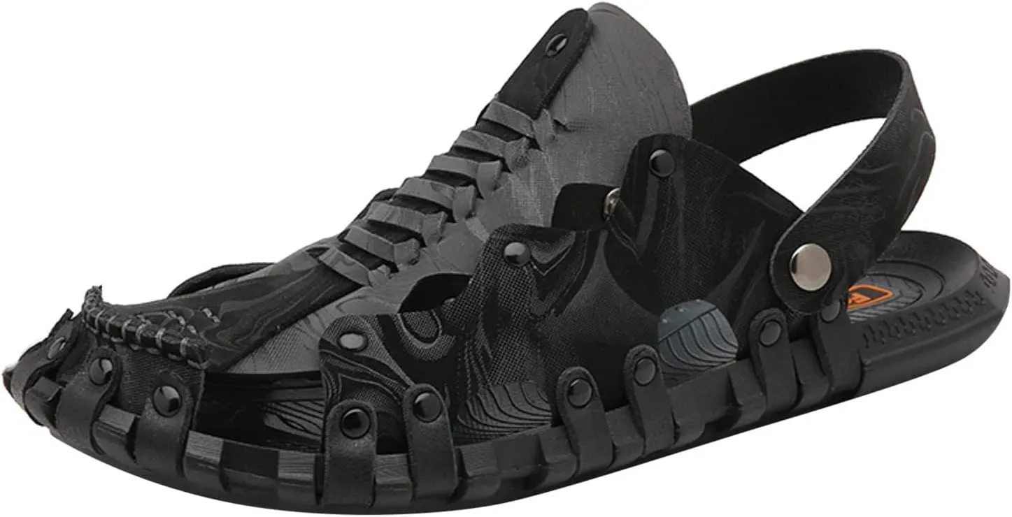 Men's Sandals Summer Close Toe Soft Sole Comfortable Sandal Sport Hiking & Outdoor Walking Beach Sandals