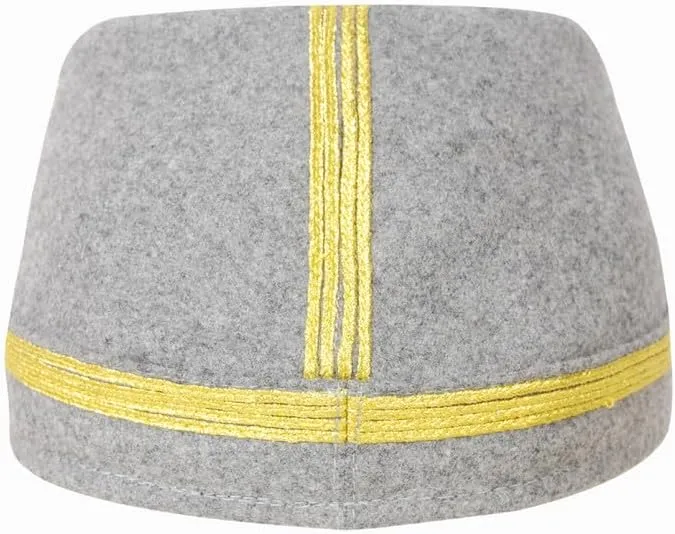 Men's US Civil War Cavalry General's 4Braids Kepi with USA Badge