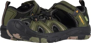 Merrell Boys Hydro Sandal, Olive/Camo, 7 Wide Big Kid