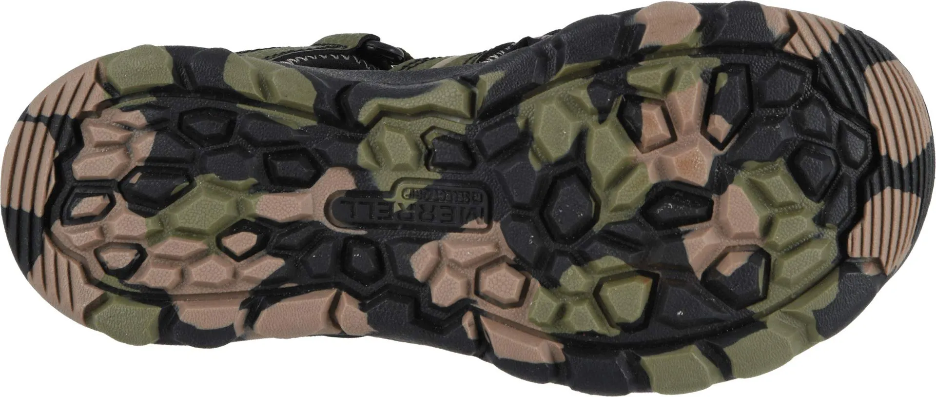Merrell Boys Hydro Sandal, Olive/Camo, 7 Wide Big Kid