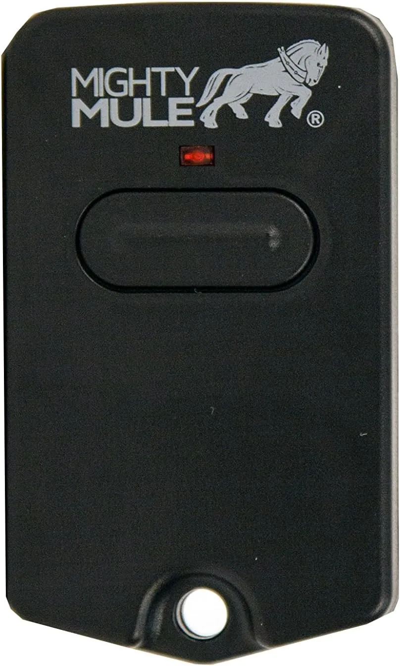 Mighty Mule Single Button Gate Opener Remote (FM135) , Black
