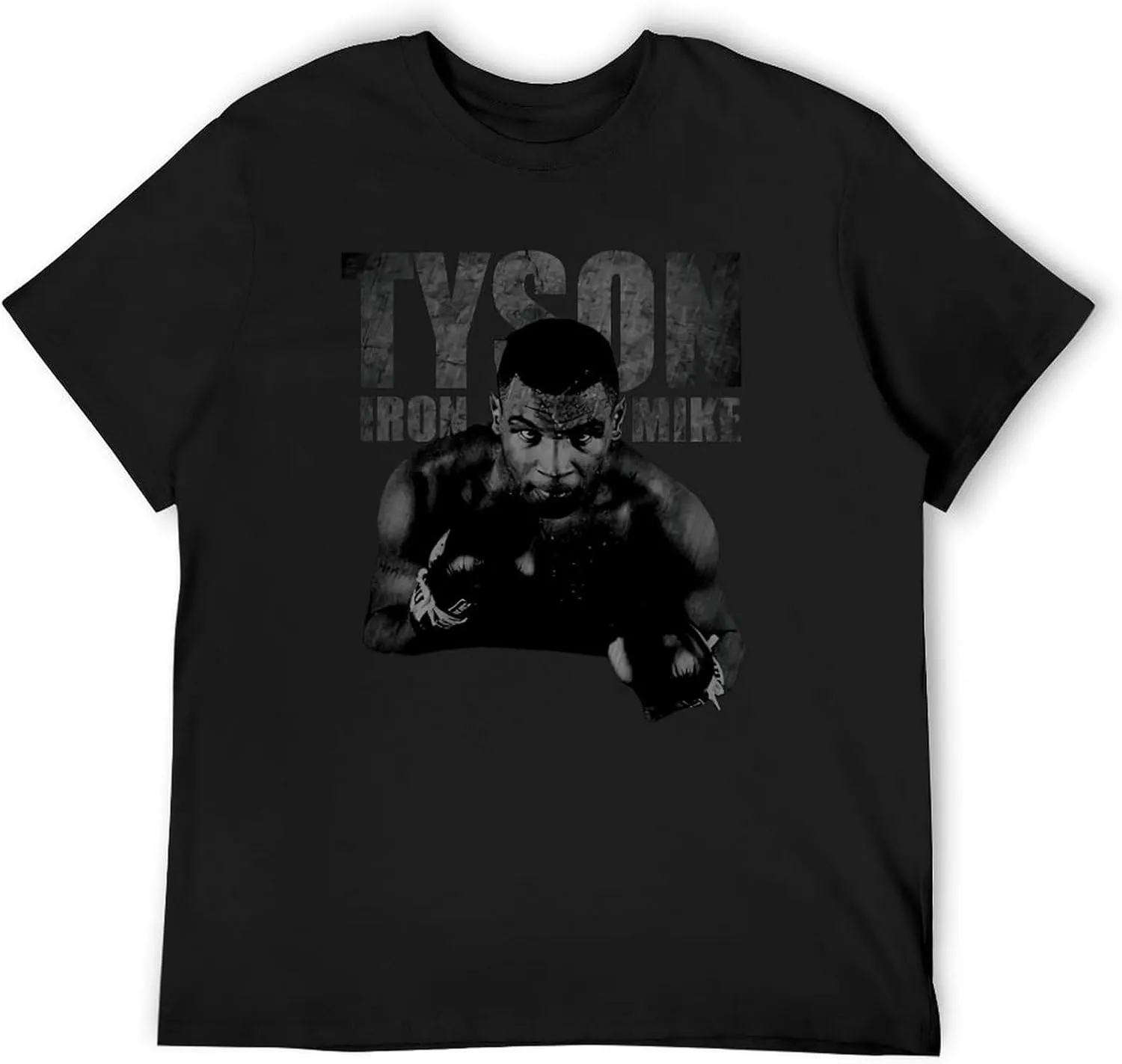 Mike Boxer Tyson Men's T Shirt Cotton Short Sleeve Round Neck Shirts Classic Graphic Tee Tshirt