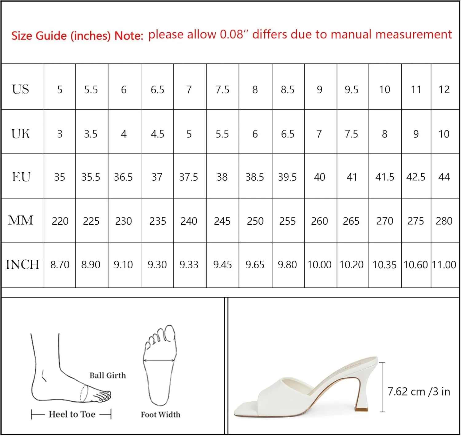Modatope Womens Heeled Sandals Open Square Toe Heels Chunky Block Heel Slip On Sandals for Women