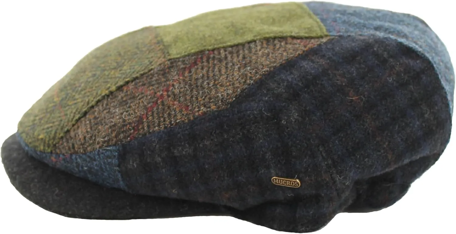 Mucros Weavers Kerry Cap, Irish Hat for Men, Herringbone Wool