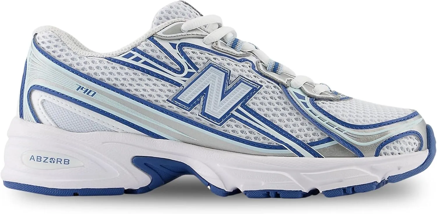 New Balance 740 Big Kids Shoes (Ice Blue Silver, 5)
