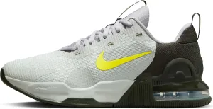 NIKE Men's Air Max Alpha Trainer 5 Running Shoe, Light Silver High Voltage Sequ, 14.5
