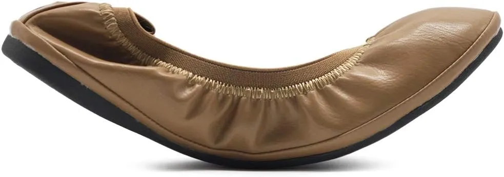 Ollio Women's Shoe Collar Shoe Pull Tab Comfort Ballet Flat