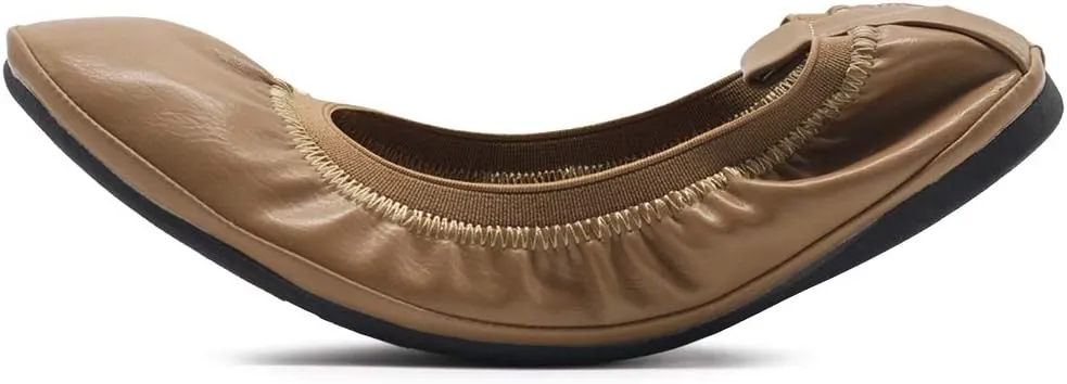 Ollio Women's Shoe Collar Shoe Pull Tab Comfort Ballet Flat