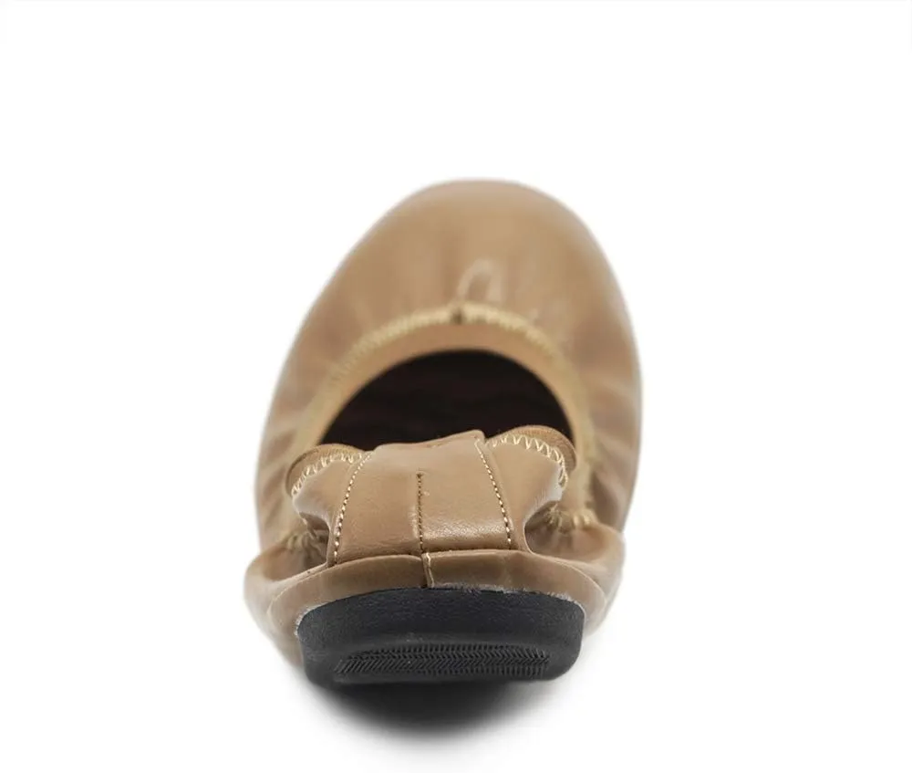 Ollio Women's Shoe Collar Shoe Pull Tab Comfort Ballet Flat
