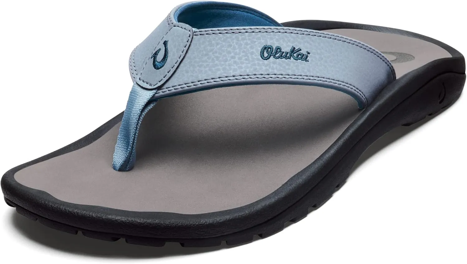 OLUKAI Ohana Men's Beach Sandals, Water Resistant Flip Flops, Arch Support & Comfort Fit, Lightweight & Durable, Enhanced Grip & Traction