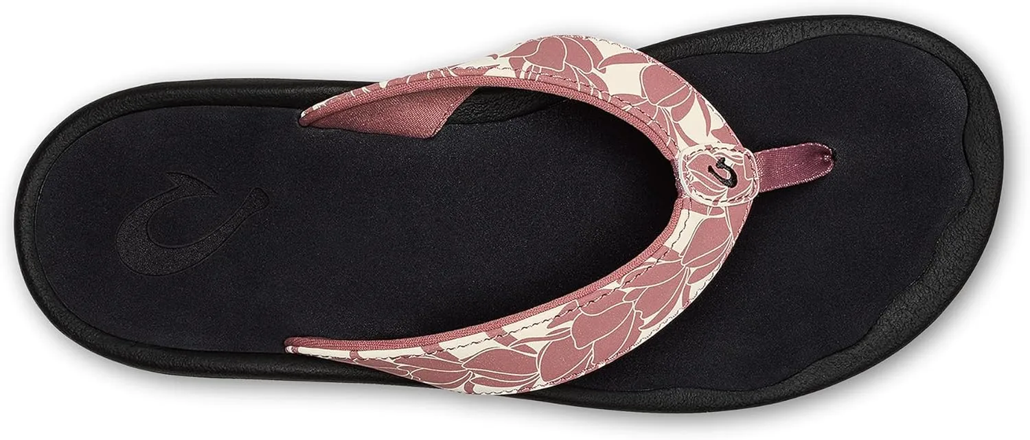 OLUKAI Ohana Women's Beach Sandals, Water Resistant Flip Flops, Arch Support & Comfort Fit, Lightweight & Durable, Enhanced Grip & Traction
