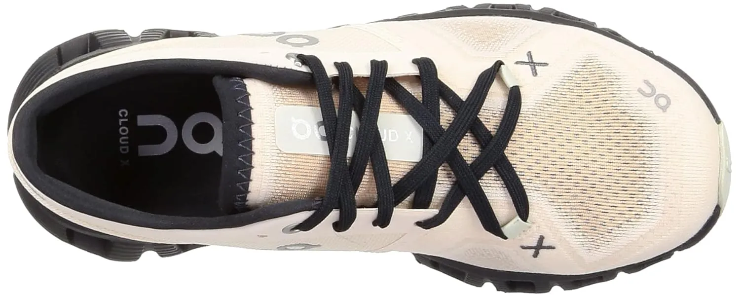 On Women's Cloud X 3 Sneakers, Fawn/Magnet, 7