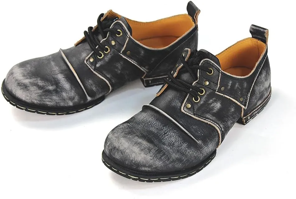 OSSTONE Moto Boots for Women Fashion Zipper-up Leather Chukka Boots Casual Shoes MS-6015-1-C-WUS-R