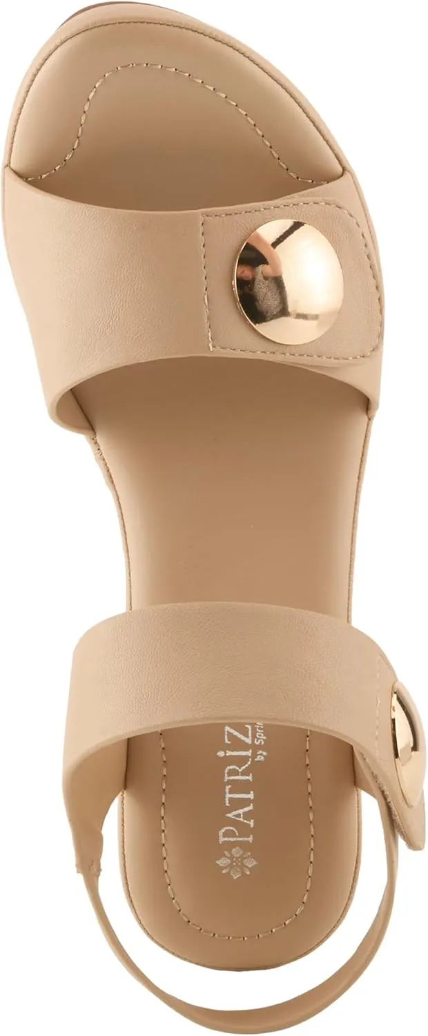 PATRIZIA Spring Step Dade Sandals for Women - Ladies Casual Platform Sandal with Hook and Loop - Slip-On Womens Sandals for Any Event