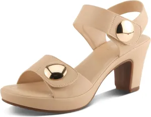 PATRIZIA Spring Step Dade Sandals for Women - Ladies Casual Platform Sandal with Hook and Loop - Slip-On Womens Sandals for Any Event