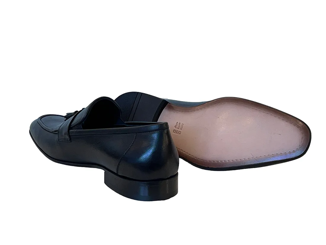 Pelle Line 3010- Killtie Tassel Loafer-Black