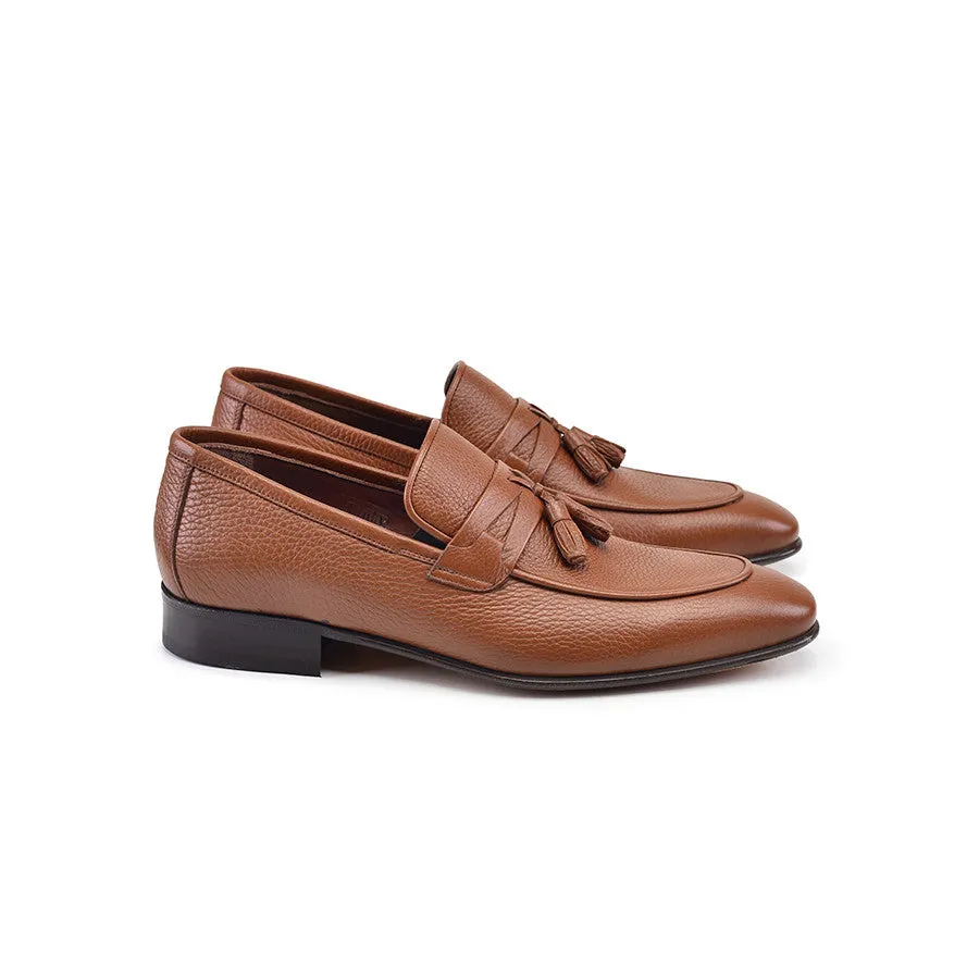 Pelle Line- 9411 Tassel Loafer- Tan
