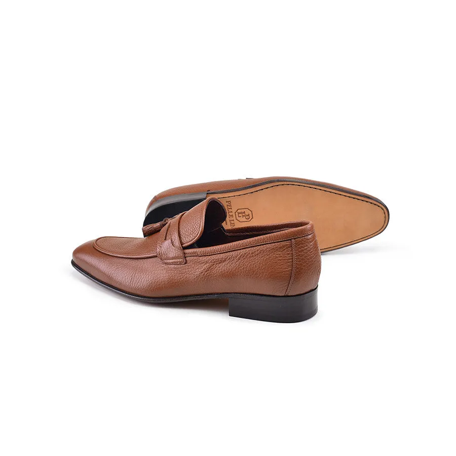 Pelle Line- 9411 Tassel Loafer- Tan