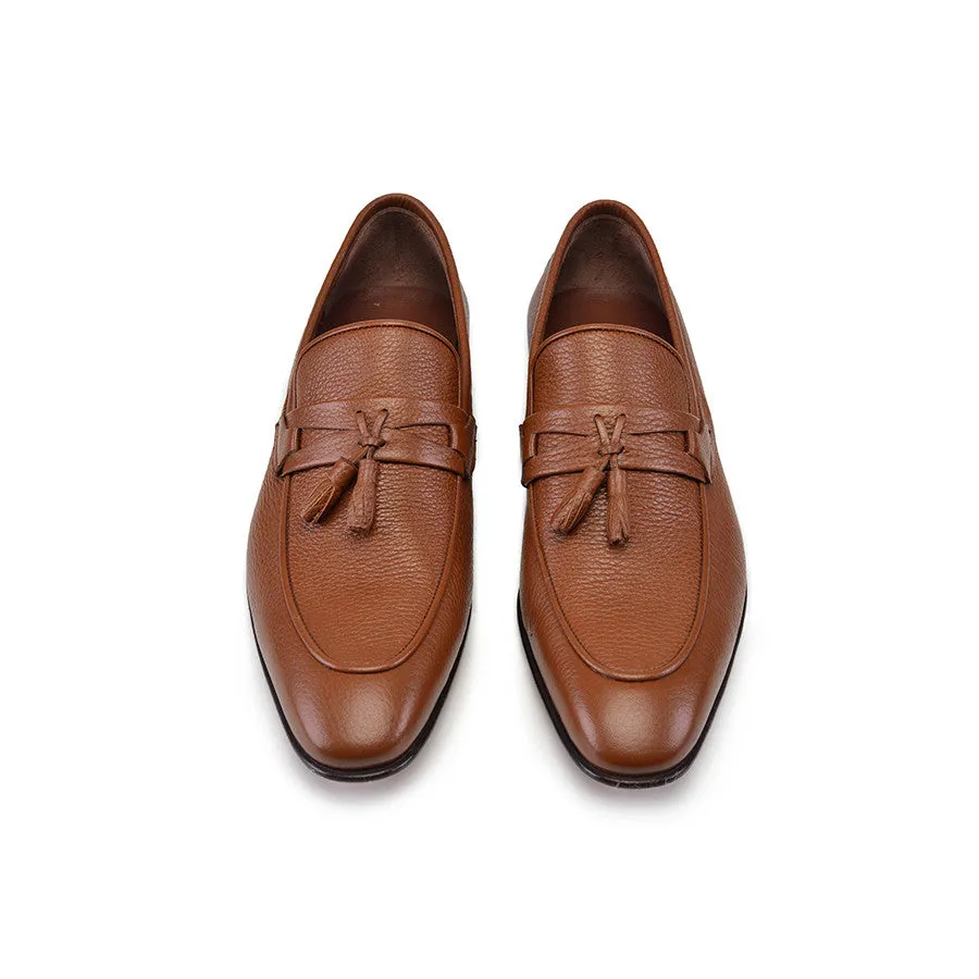 Pelle Line- 9411 Tassel Loafer- Tan