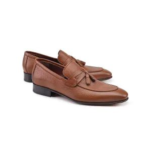 Pelle Line- 9411 Tassel Loafer- Tan