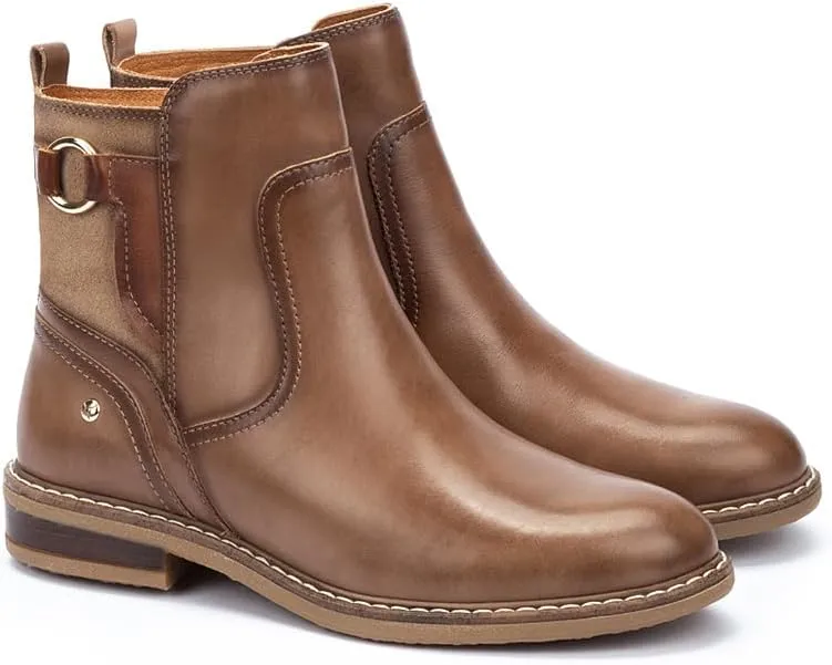 PIKOLINOS Flat Ankle Boots Leather Aldaya for Woman
