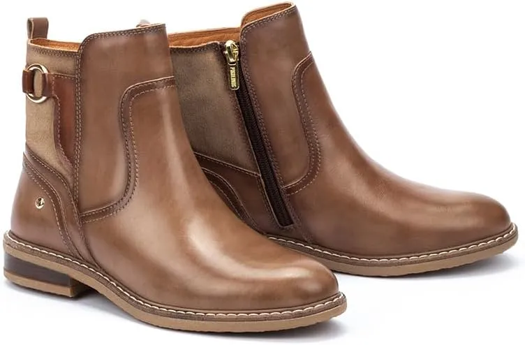 PIKOLINOS Flat Ankle Boots Leather Aldaya for Woman