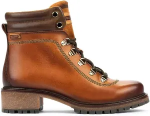 PIKOLINOS Flat Ankle Boots Leather Aspe for Woman
