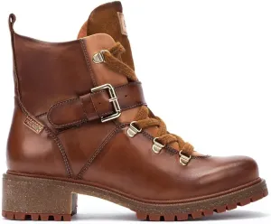 PIKOLINOS Flat Ankle Boots Leather Aspe for Woman
